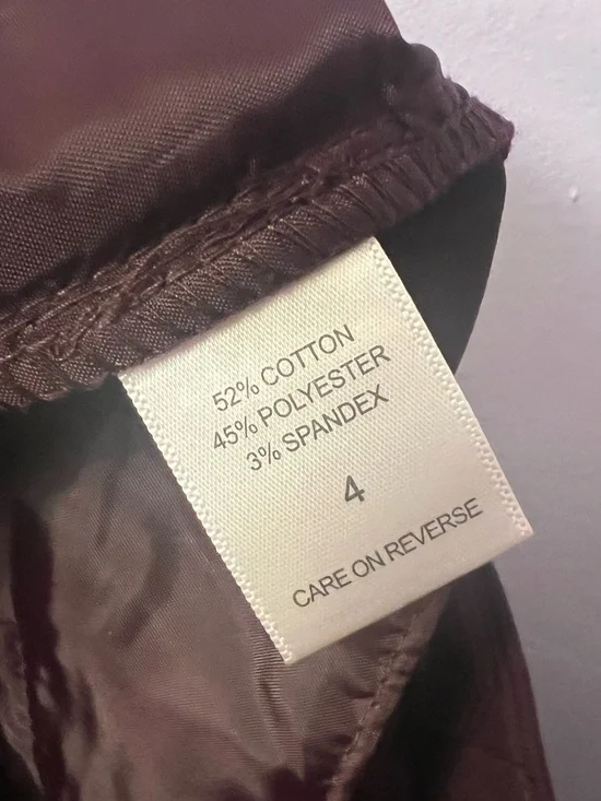 NY&Co Burgundy Wide Leg Pants - Picture 4 of 5